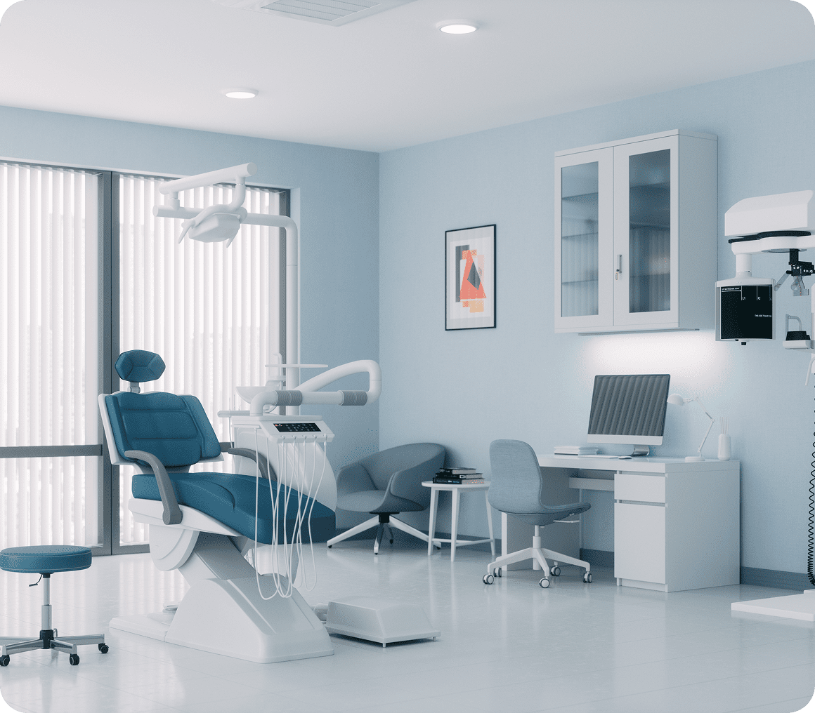 Modern dental office with equipment