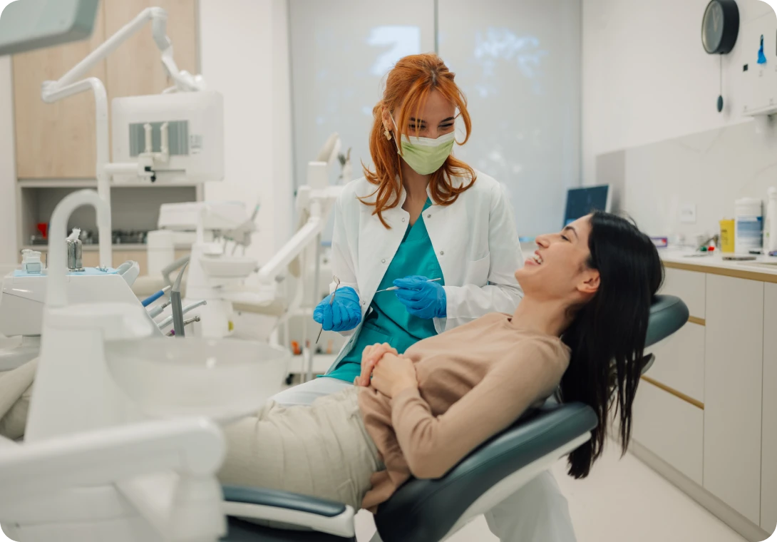 Dental check-up in modern office